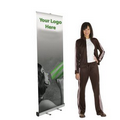 Custom Retractable Banner Display with Aluminum Stand